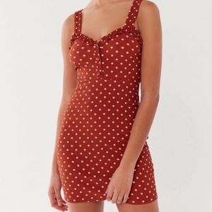 NWT urban outfitters XL Polka Dot Bodycon dress brunch going out y2k 2000’s cute